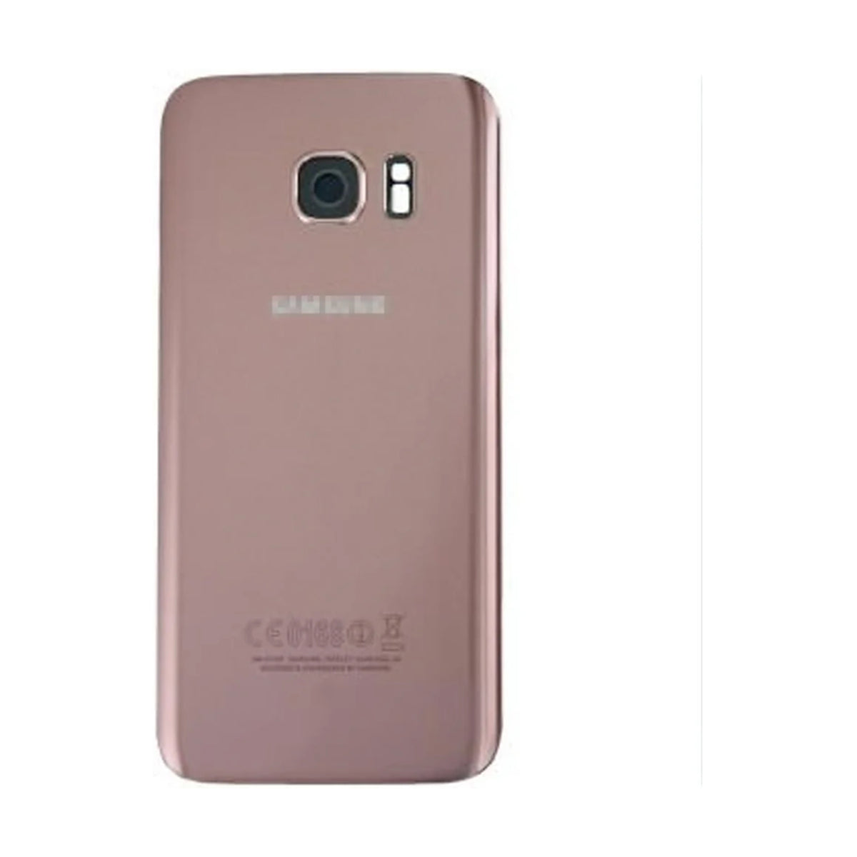 For Samsung Galaxy S7 Replacement Rear Battery Cover inc Camera Lens with Adhesive (Pink Gold)