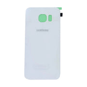 For Samsung Galaxy S6 Edge Replacement Rear Battery Cover with Adhesive (White)