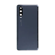 For Huawei P30 Replacement Rear Battery Cover Inc Lens with Adhesive (Black)