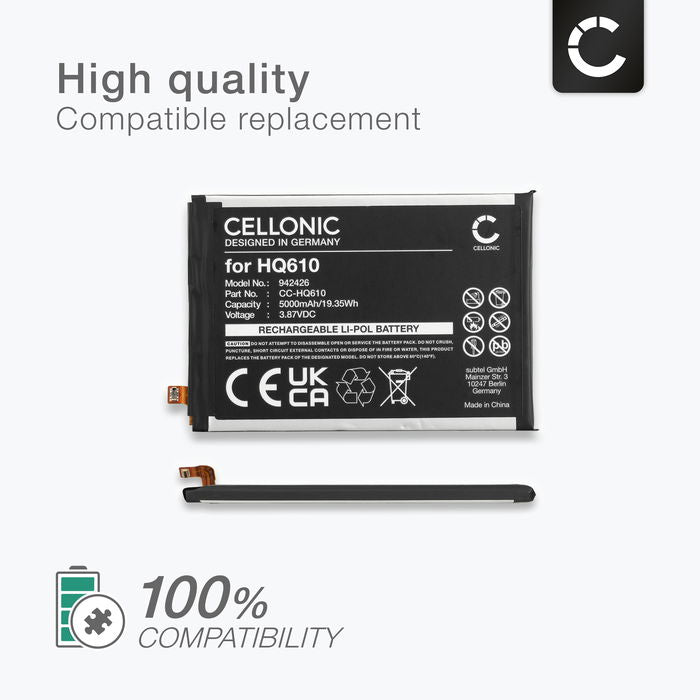 Nokia HQ610 Battery 5000mAh from Cellonic