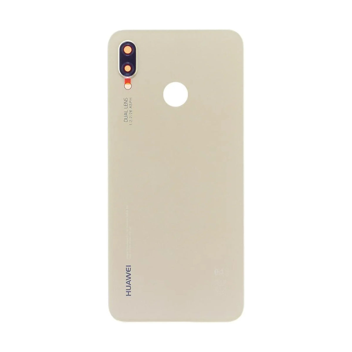 For Huawei P20 Lite Replacement Rear Battery Cover Inc Lens with Adhesive (Platinum Gold)