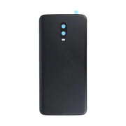 For One Plus 6T Replacement Rear Battery Cover with Adhesive Inc Camera Lens (Black)