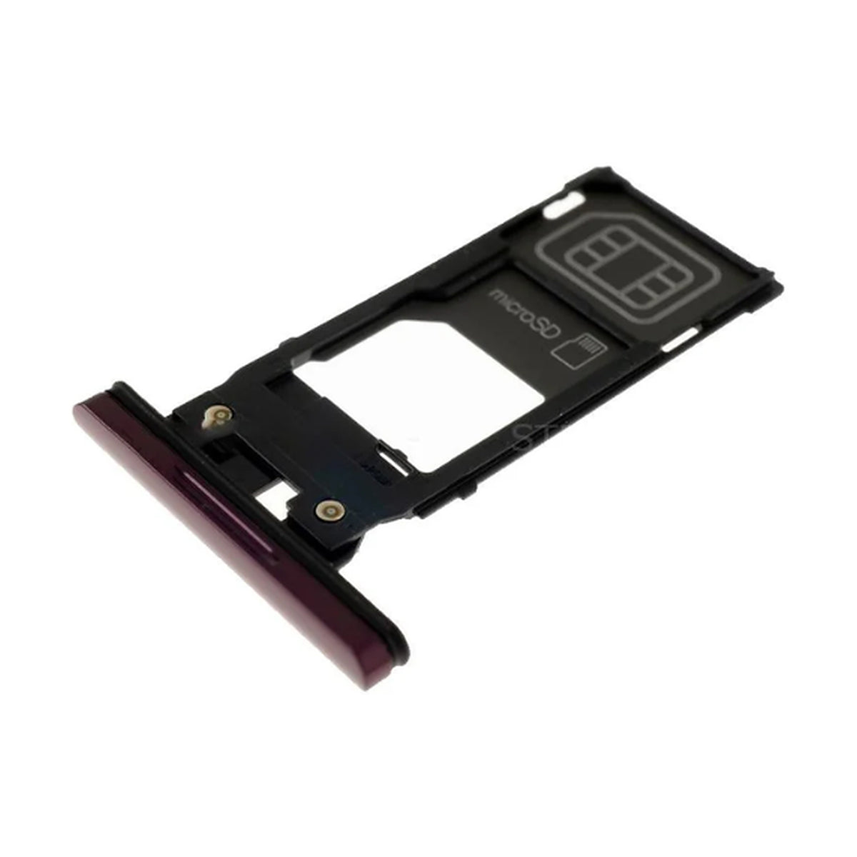 For Sony Xperia XZ3 Replacement SIM & SD Card Tray / Holder (Bordeaux Red)