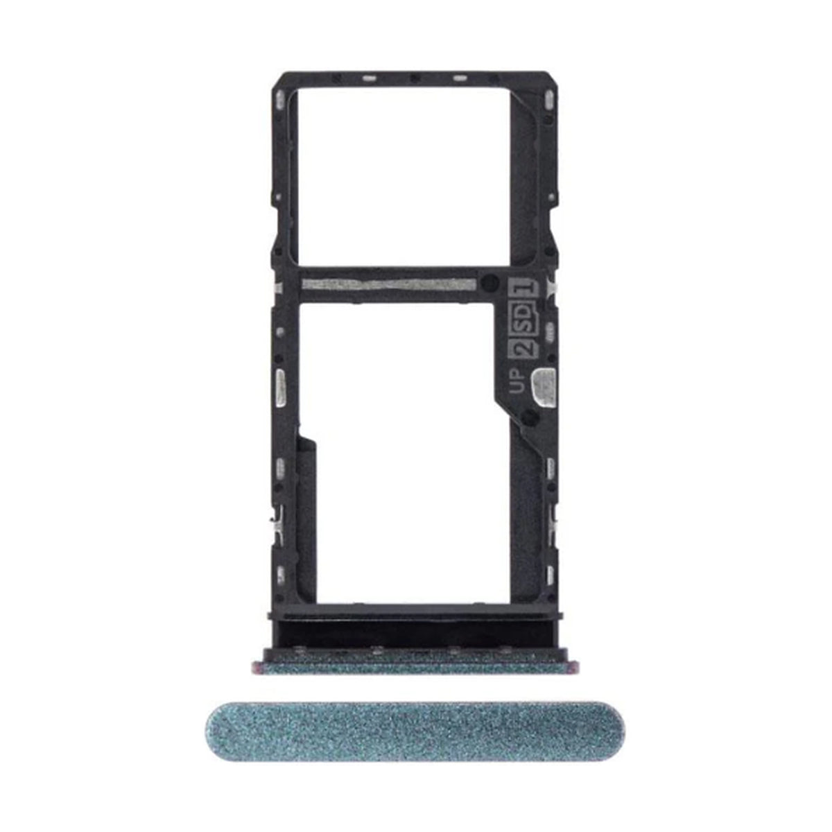 For Motorola Moto G30 Replacement Sim Card Tray (Phantom Black)