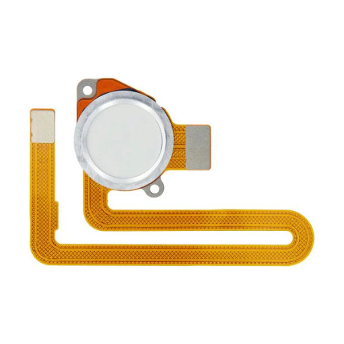 For Motorola Moto G8 Power Replacement Fingerprint Reader With Flex Cable (White)