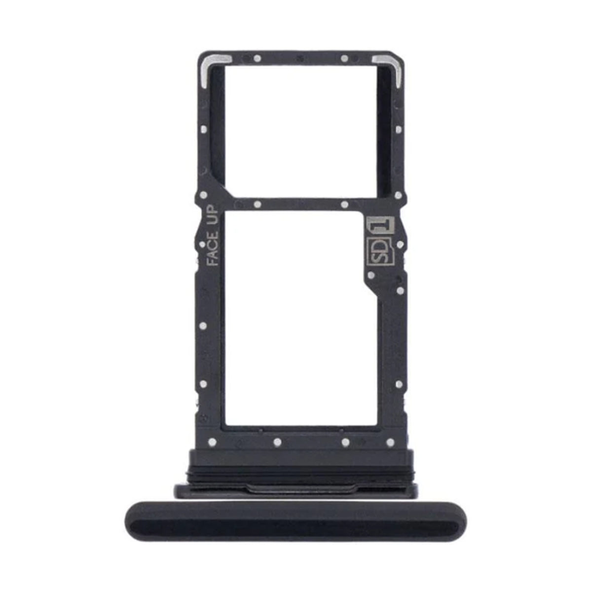 For Motorola Moto G8 Power Replacement Sim Card Tray (Smoke Black)