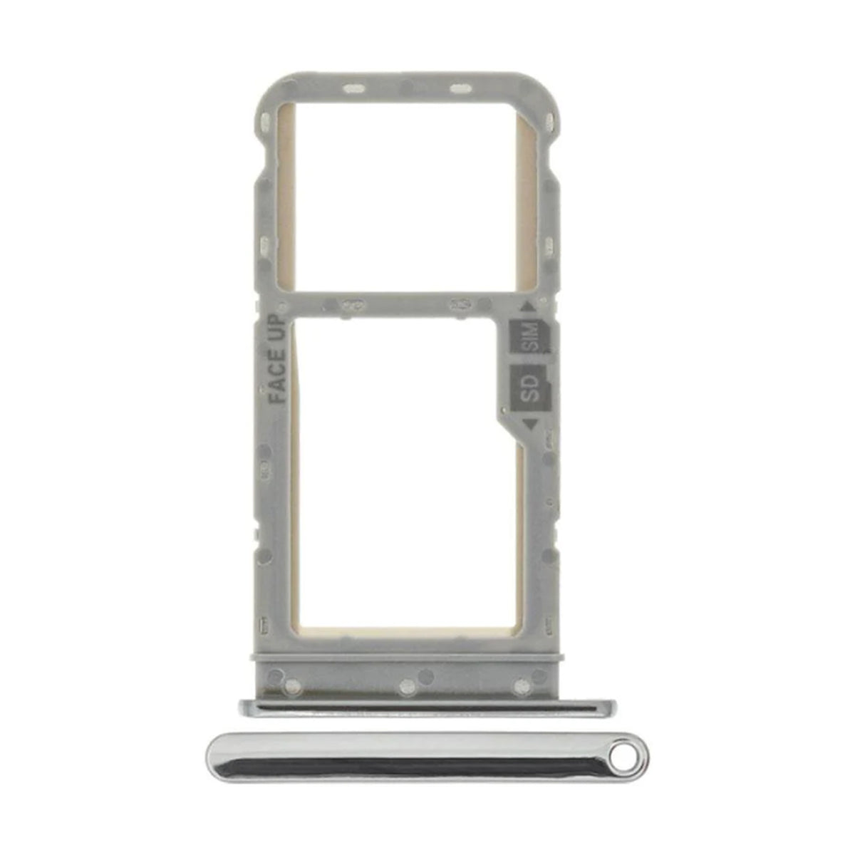 For Motorola Moto G8 Replacement Sim Card Tray (White Pearl)
