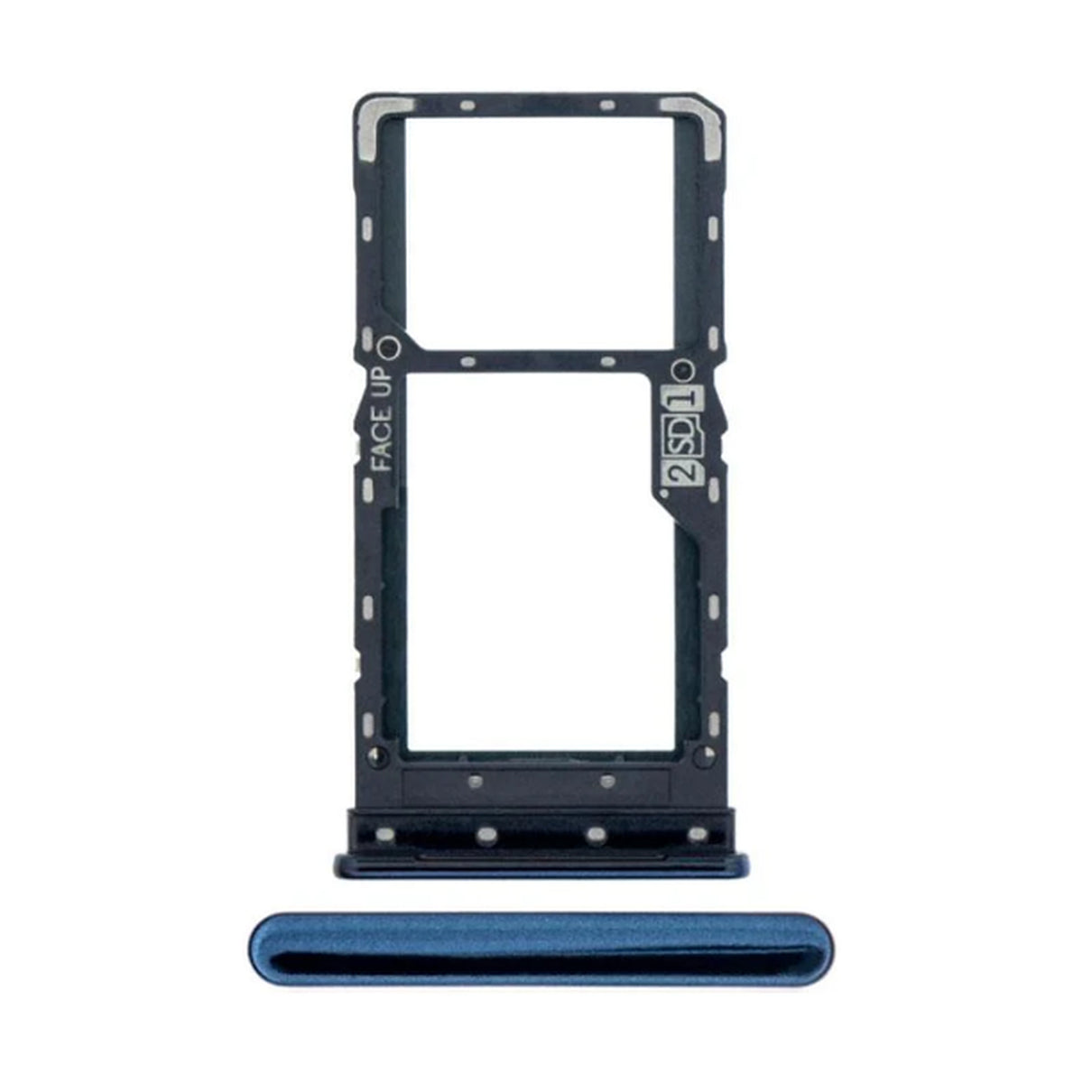 For Motorola Moto G9 Plus Replacement Sim Card Tray (Indigo Blue)