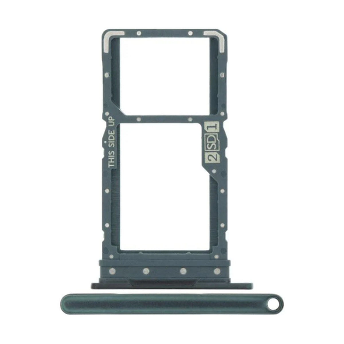For Motorola Moto G9 Power Replacement Sim Card Tray (Metallic Sage)