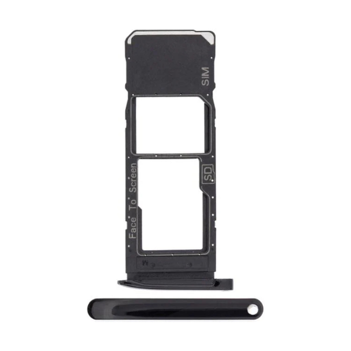 For Motorola Moto G7 Plus Replacement Sim Card Tray (Black)