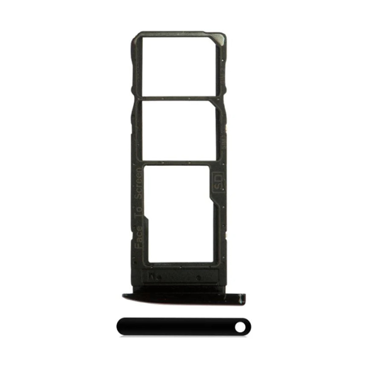 For Motorola Moto G7 Replacement Dual Sim Card Tray (Black)