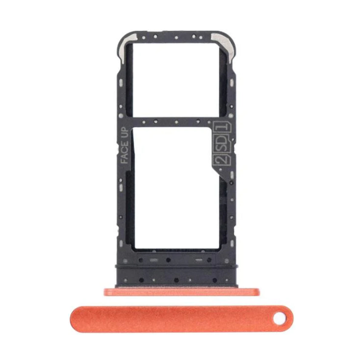 For Motorola Moto E7 Replacement Sim Card Tray (Satin Coral)