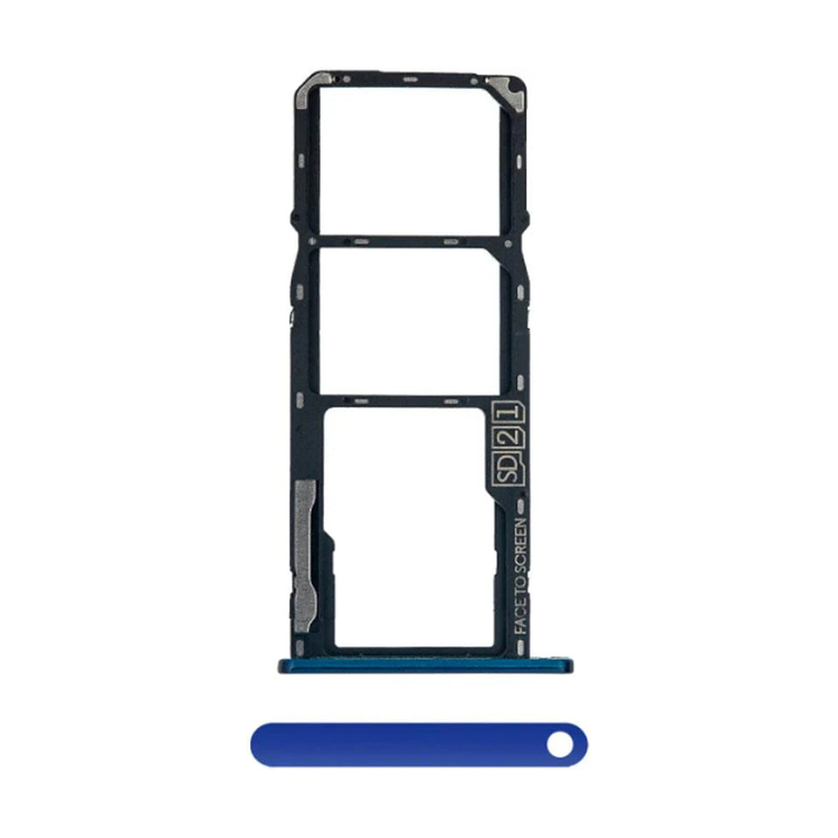 For Motorola Moto G7 Power Replacement Sim Card Tray (Marine Blue)