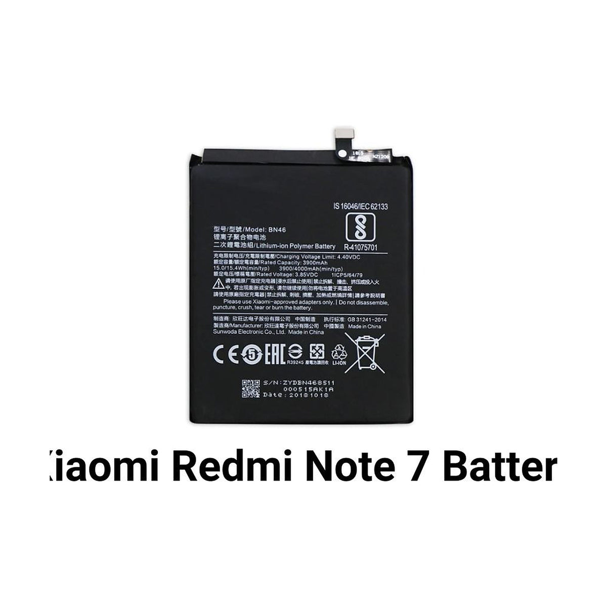 For Xiaomi Redmi Note 7 Battery