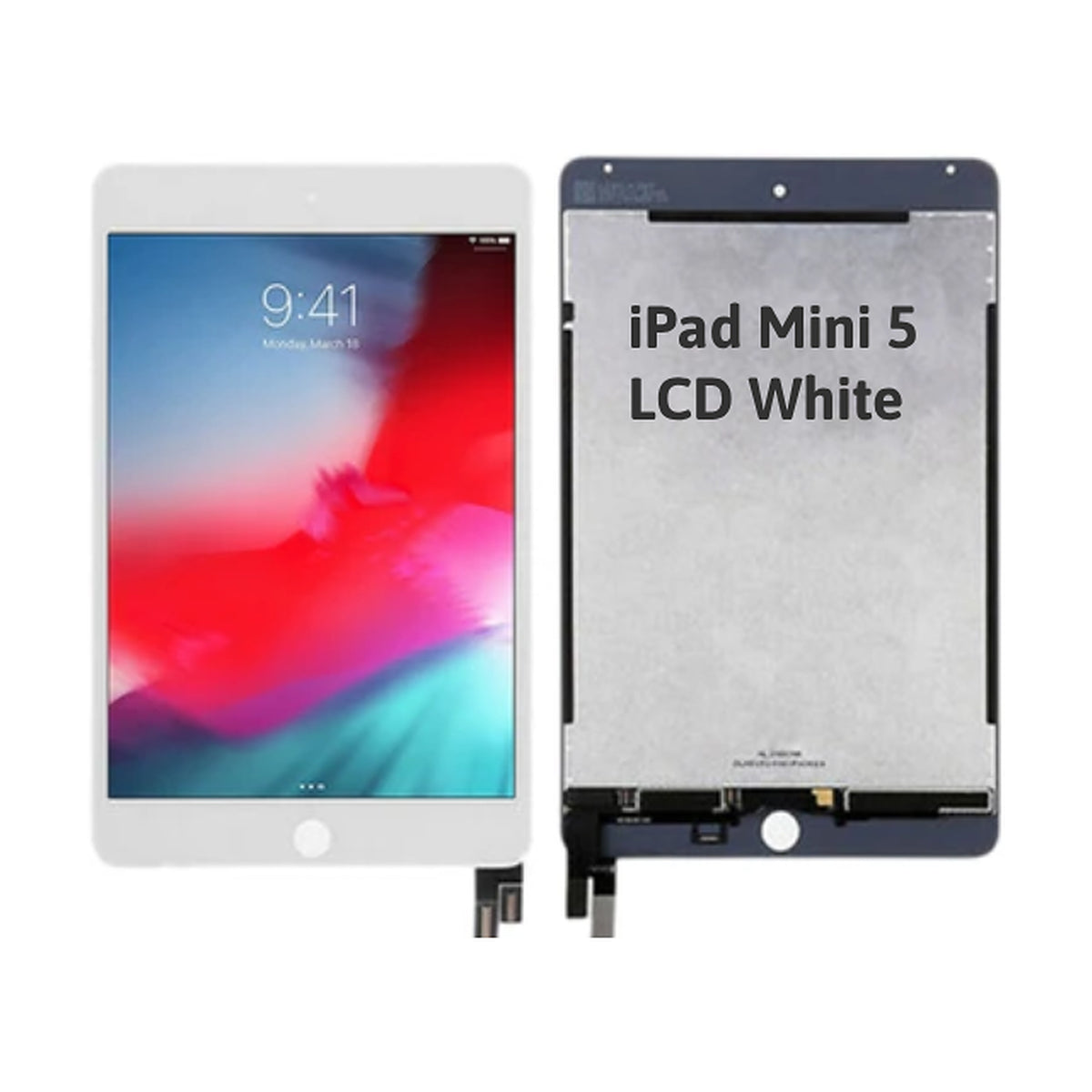 For iPad Mini 5 LCD White Replacement