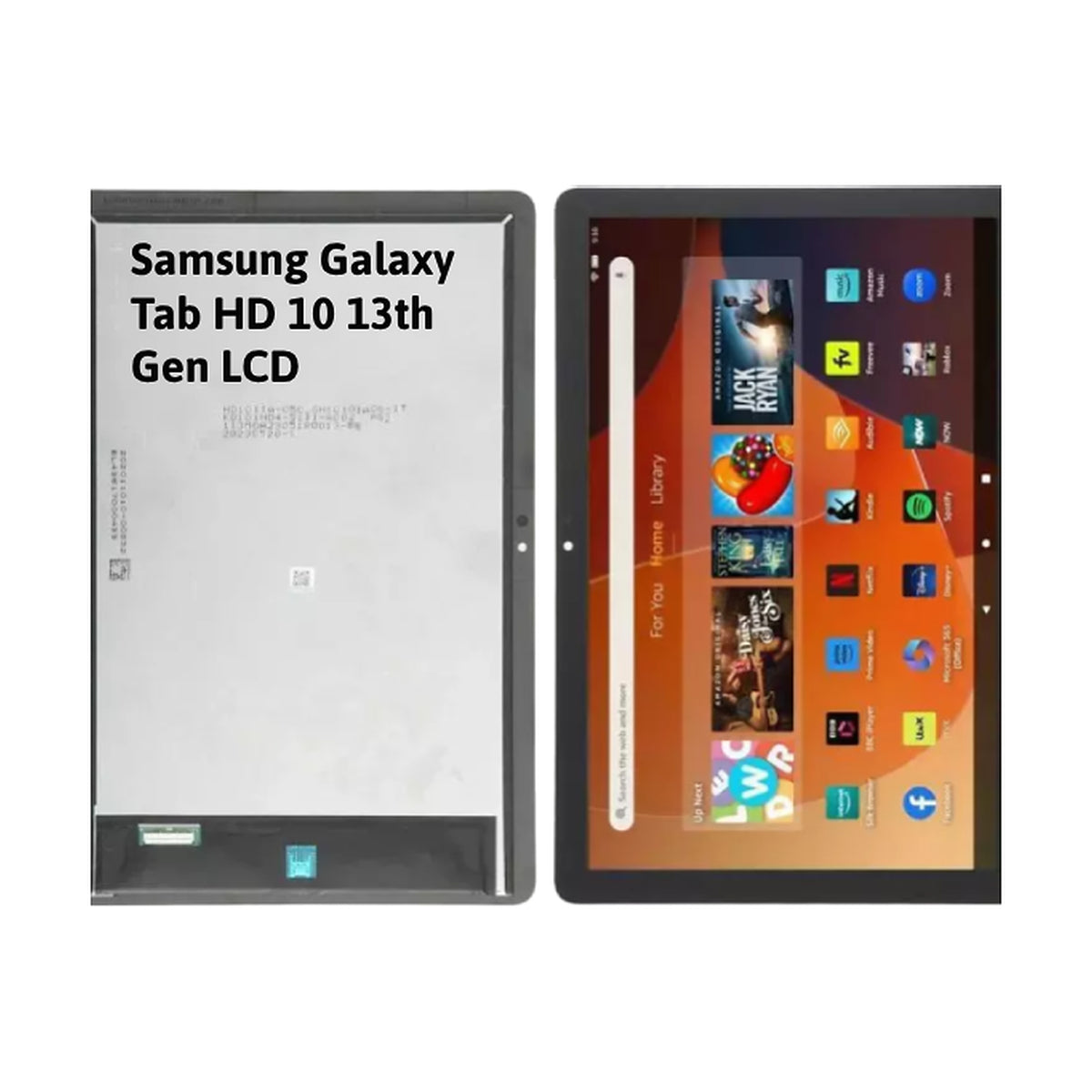 For Samsung Galaxy Tab HD 10 13th Gen LCD Replacement