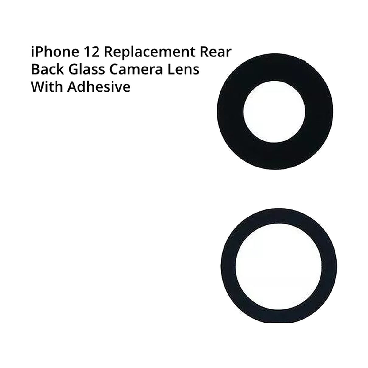 For iPhone 12 Replacement Rear Back Glass Camera Lens With Adhesive