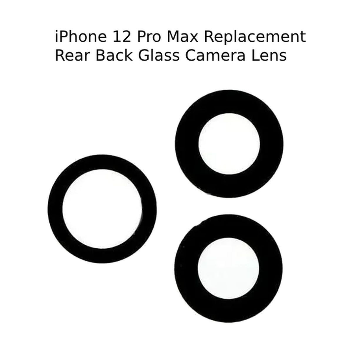 iPhone 12 Pro Max Replacement Rear Back Glass Camera Lens with Adhesive UK Stock