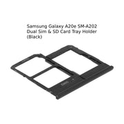 For Samsung Galaxy A20e SM-A202 Dual Sim &SD Card Tray Holder (Black) UK Stock