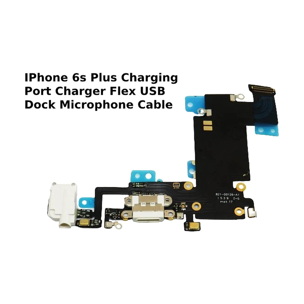 For IPhone 6s Plus Charging Port Charger Flex USB Dock Microphone Cable White UK