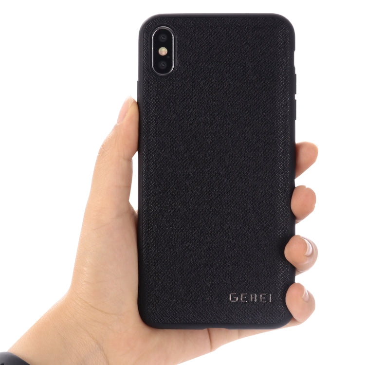 For iPhone 11 GEBEI Full-coverage Shockproof Leather Protective Case(Black)