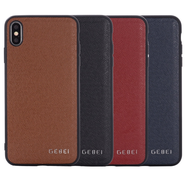 For iPhone 11 GEBEI Full-coverage Shockproof Leather Protective Case(Black)