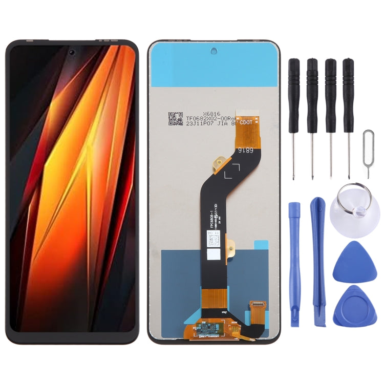 For Tecno Pova 4 LG7n OEM LCD Screen with Digitizer Full Assembly