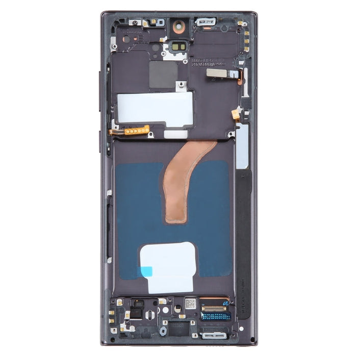 For Samsung Galaxy S22 Ultra 5G SM-S908B 6.78 inch EU Version OLED LCD Screen Digitizer Full Assembly with Frame(Black)