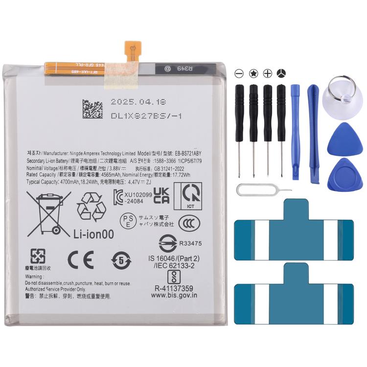 For Galaxy S24 FE 4700mAh Battery Replacement