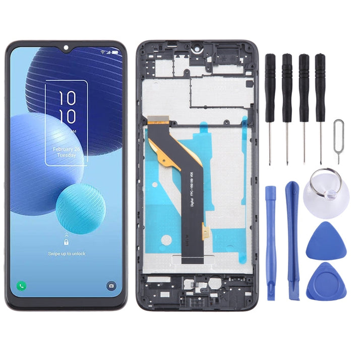 For TCL 406 T506K OEM LCD Screen Digitizer Full Assembly with Frame