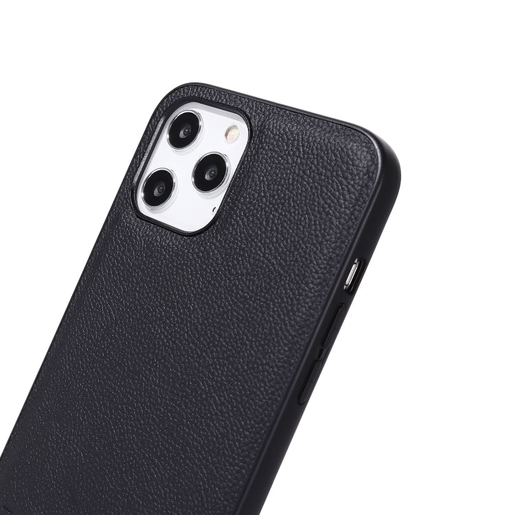 For iPhone 12 / 12 Pro GEBEI Full-coverage Shockproof Leather Protective Case(Blue)