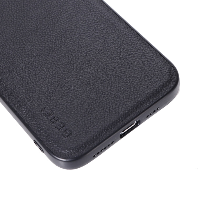 For iPhone 12 / 12 Pro GEBEI Full-coverage Shockproof Leather Protective Case(Blue)
