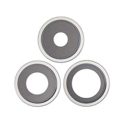 For Apple iPhone 14 Pro / 14 Pro Max Replacement Rear Camera Lens With Cover Bezel Ring (Silver)