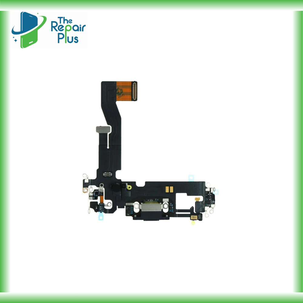 For Apple iPhone 12 / 12 Pro Replacement Charging Port Flex (Black) The Repair Plus