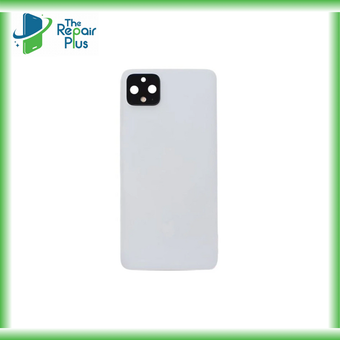 For Google Pixel 4 Replacement Battery Cover / Rear Panel With Camera Lens & Adhesive (Clearly White) The Repair Plus