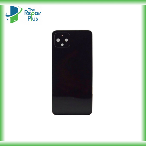 For Google Pixel 4 Replacement Rear Battery Cover with Adhesive (Black) The Repair Plus