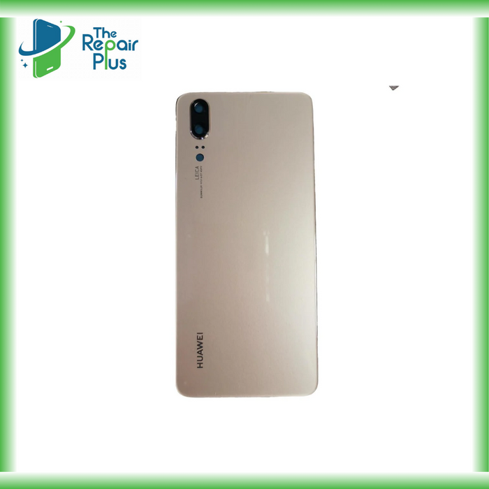 For Huawei P20 Replacement Rear Battery Cover Inc Lens with Adhesive (Gold) The Repair Plus