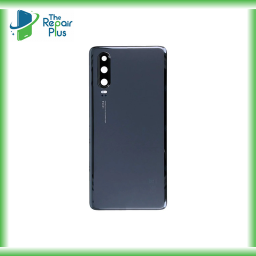 For Huawei P30 Replacement Rear Battery Cover Inc Lens with Adhesive (Black) The Repair Plus