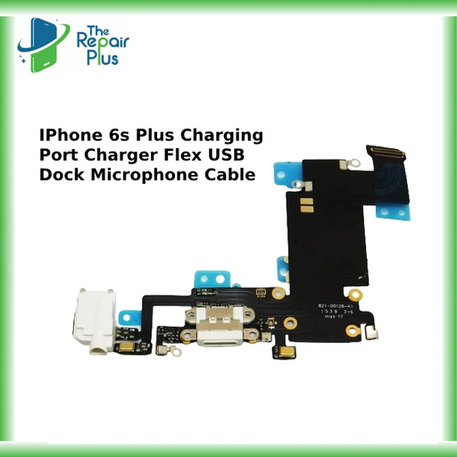 For IPhone 6s Plus Charging Port Charger Flex USB Dock Microphone Cable White UK