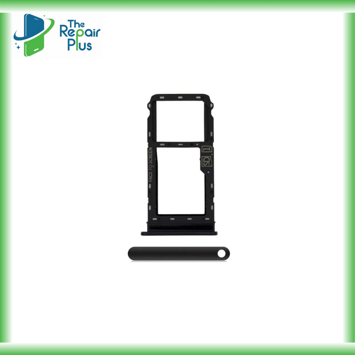 For Motorola Moto G8 Plus Replacement Sim Card Tray (Black) The Repair Plus