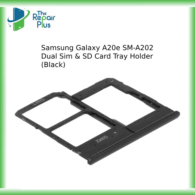 For Samsung Galaxy A20e SM-A202 Dual Sim &SD Card Tray Holder (Black) UK Stock