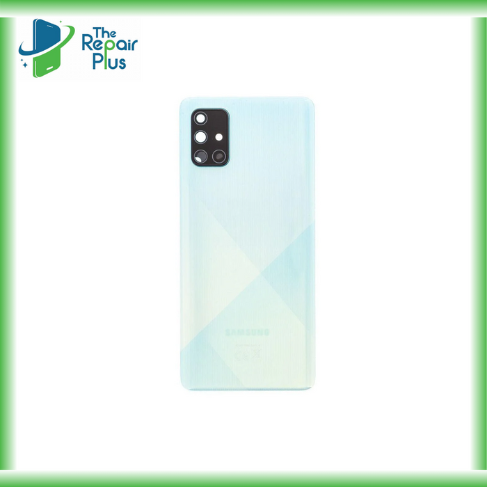 For Samsung Galaxy A71 A715 Replacement Rear Battery Cover (Prism Crush Blue) The Repair Plus