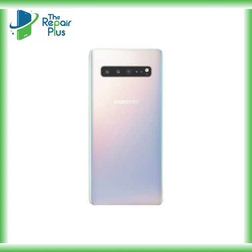 For Samsung Galaxy S10 5G Replacement Rear Battery Cover Inc Lens and Adhesive (Crown Silver) The Repair Plus