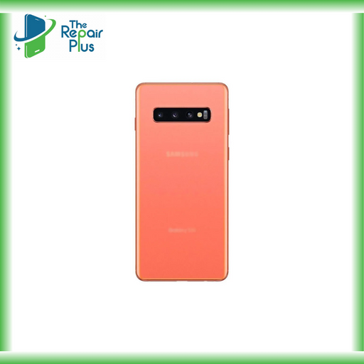 For Samsung Galaxy S10 Plus Replacement Rear Battery Cover with Adhesive (Flamingo Pink)