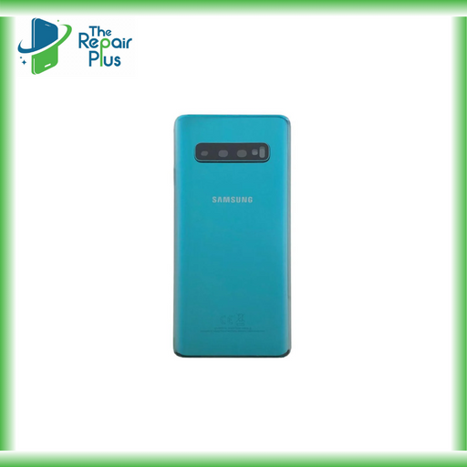 For Samsung Galaxy S10 Replacement Rear Battery Cover with Adhesive (Prism Green) The Repair Plus