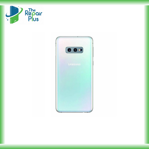 For Samsung Galaxy S10e Replacement Rear Battery Cover with Adhesive (Prism White) The Repair Plus