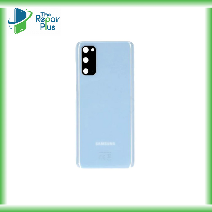 For Samsung Galaxy S20 Replacement Rear Battery Cover Including Lens with Adhesive (Cloud Blue) The Repair Plus