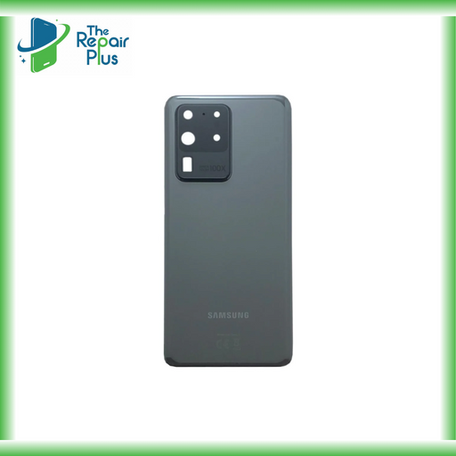 For Samsung Galaxy S20 Ultra Replacement Rear Battery Cover Including Lens with Adhesive (Cosmic Grey) The Repair Plus