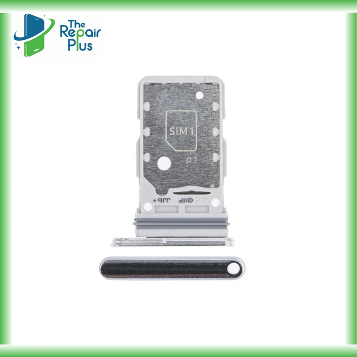 For Samsung Galaxy S21 Ultra Replacement Dual Sim Card Tray (Phantom Silver) The Repair Plus