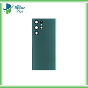 For Samsung Galaxy S22 Ultra Replacement Battery Cover With Lens (Green) The Repair Plus